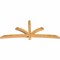 Ekena Millwork Davenport Rough Sawn Timber Gable Bracket, Western Red Cedar, 96"W x 40"H x 4"D x 4"F, 10/12 Pitch GBW096X40X0404DAV00RWR - alternate 5